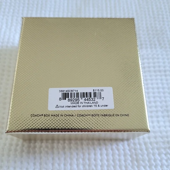 Coach Gold💛 Signature🖋 C Pendant Necklace - NIB - Picture 15 of 15